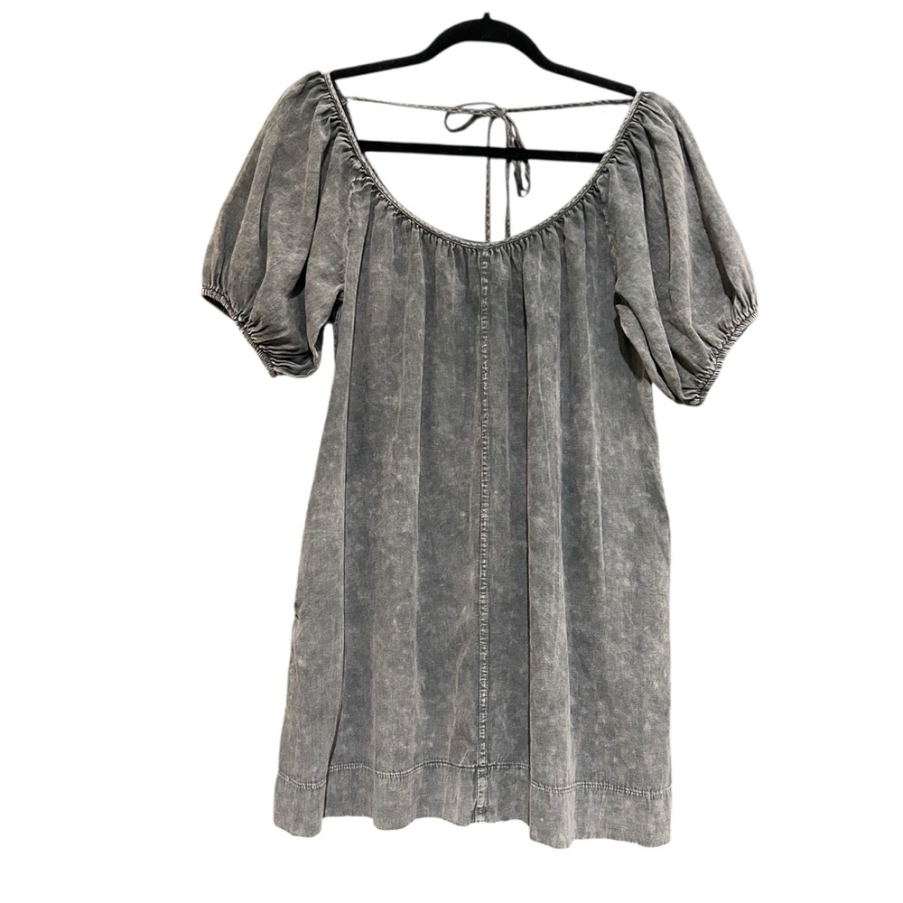 Mustard Seed acid wash look mini dress